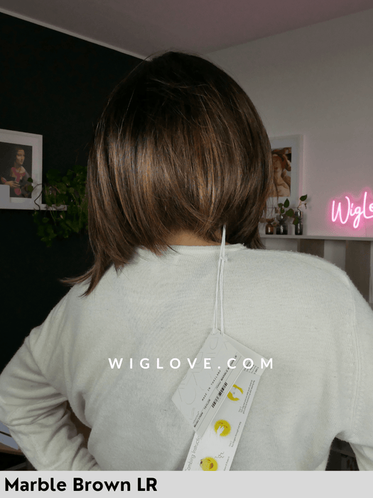 taylor parrucca sintetica noriko caschetto lungo asimmetrico volume medio piega liscia noriko attaccatura naturale lacefront riga sinistra