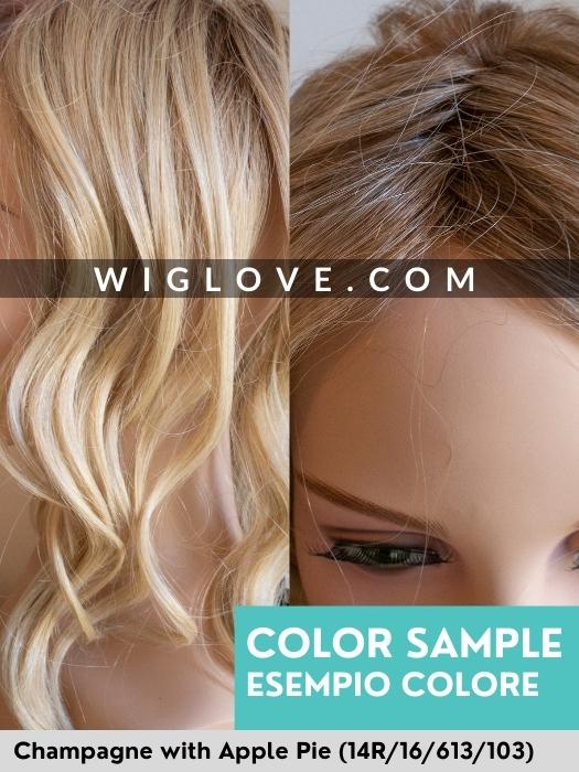 TEA LEAF LAYER - 100% fatta a mano I Pronta Consegna 24/48 ore - Wig Love - Parrucca SinteticaChampagne with Apple Pie