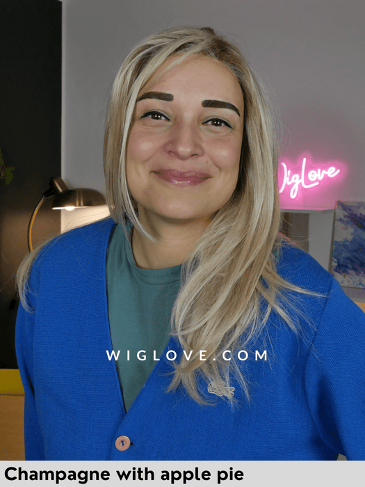 tea leaf layer parrucca lunga e scalata in fibra sintetica termoresistente parrucca piastrabile 100% fatta a mano lacefront riga libera poliuretano attaccatura naturale monofilamento