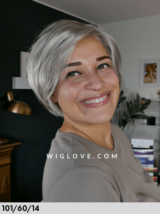 TIRAMISU - attaccatura naturale, riga sinistra - Wig Love - Parrucca Sintetica101/60/14