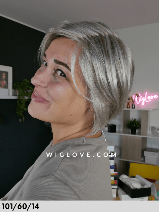 TIRAMISU - attaccatura naturale, riga sinistra - Wig Love - Parrucca Sintetica101/60/14