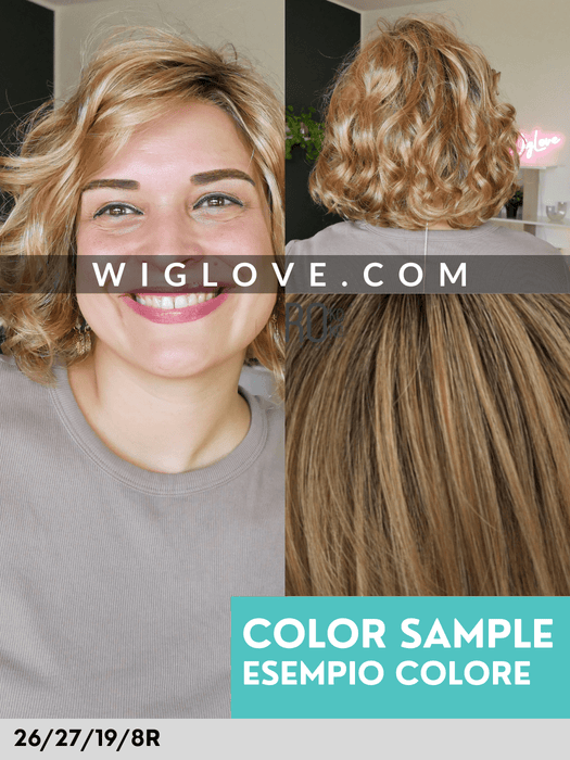 TIRAMISU - attaccatura naturale, riga sinistra - Wig Love - Parrucca Sintetica26/27/19/8R