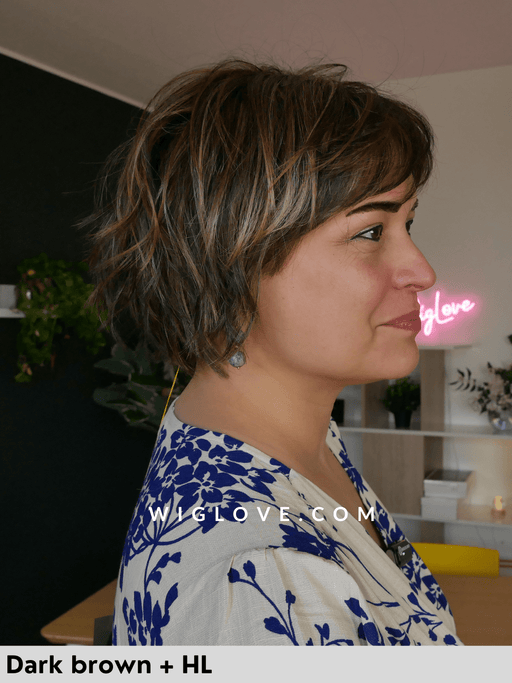 toledo belle tress parrucca sintetica piastrabile corta con frangetta lacefront riga sinistra city collection
