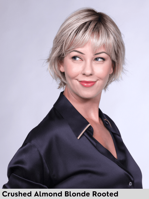 toledo di belle tress parrucca a caschetto e scalata piega liscia piastrabile fibre sintetiche termoresistenti lacefront attaccatura naturale riga sinistra.