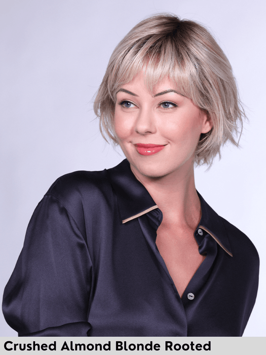 toledo di belle tress parrucca a caschetto e scalata piega liscia piastrabile fibre sintetiche termoresistenti lacefront attaccatura naturale riga sinistra.