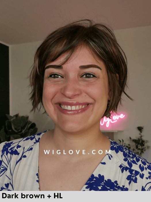 toledo belle tress parrucca sintetica piastrabile corta con frangetta lacefront riga sinistra city collection
