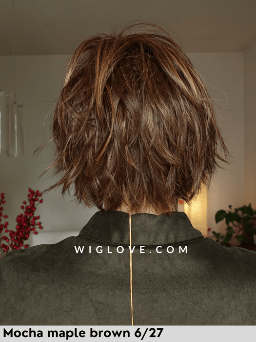 toledo belle tress parrucca sintetica piastrabile corta con frangetta lacefront riga sinistra city collection
