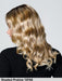 Topper sintetico Top Coverage Wave 18 di Jon Renau lunghezza capelli 46cm colore Shaded Praline topper capelli mossi per assottigliamento o diradamento capelli