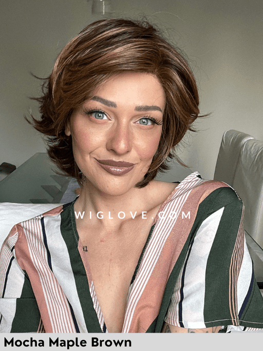 TORINO - riga sinistra, attaccatura naturale - Wig Love - Parrucca SinteticaMocha Maple Brown