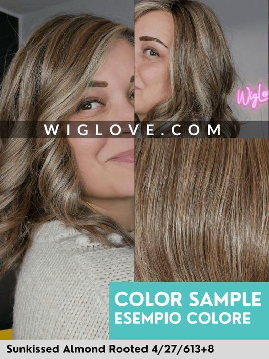 TORY - 100% fatta a mano, attaccatura estesa, antiscivolo - Wig Love - Parrucca SinteticaSunkissed Almond R