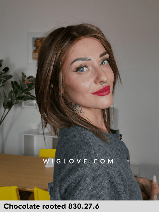 treasure soft ellen wille parrucca dispositivo medico fibra sintetica termoresistente fatta a mano lacefront riga centrale doppio monofilamento taglia M piega liscia long bob