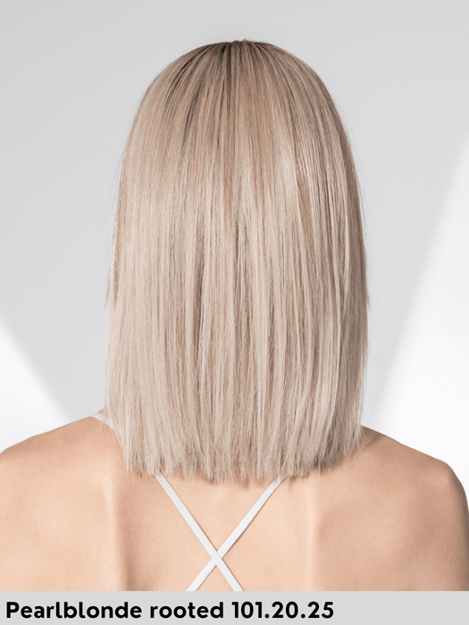 TREASURE SOFT - attaccatura naturale, riga centrale, doppio monofilamento, fatta a mano - Wig Love - Parrucca SinteticaPearl Blonde Rooted