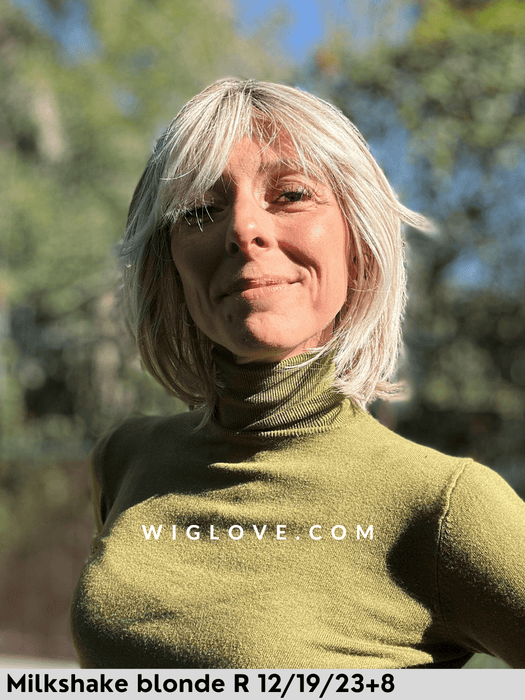 tribeca belle tressparrucca alle spalle con frangetta riga centrale lacefront attaccatura naturale fibra sintetica termoresistente piastrabile piega liscia 