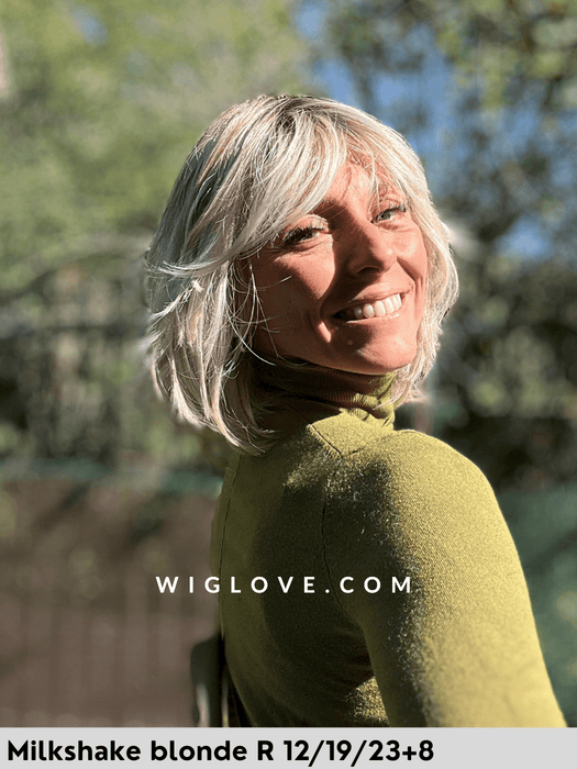 tribeca belle tressparrucca alle spalle con frangetta riga centrale lacefront attaccatura naturale fibra sintetica termoresistente piastrabile piega liscia 