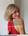 tribeca belle tressparrucca alle spalle con frangetta riga centrale lacefront attaccatura naturale fibra sintetica termoresistente piastrabile piega liscia 