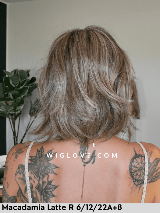 tribeca belle tressparrucca alle spalle con frangetta riga centrale lacefront attaccatura naturale fibra sintetica termoresistente piastrabile piega liscia 