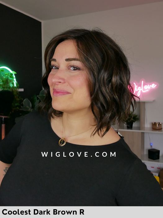 veronica belle tress fatta a mano parrucca sintetica termoresistente con lacefront iperesteso monofilamento poliuretano antiscivolo