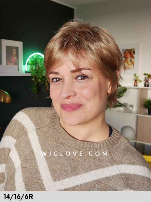 vibrant rokoko parrucca pixie taglio corto fibra sintetica tradizionale lacefront monofilamento al vortice dispositivo medioc CE