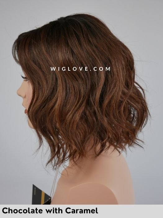 VIENNA ROAST - riga sinistra, attaccatura naturale - Wig Love - Parrucca SinteticaChocolate with Caramel