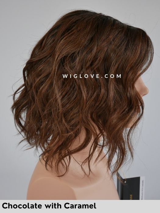 VIENNA ROAST - riga sinistra, attaccatura naturale - Wig Love - Parrucca SinteticaChocolate with Caramel