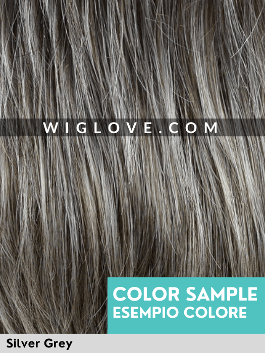 VISION BOB - piccolo lace front, monofilamento al vortice - Wig Love - Parrucca SinteticaSilver Grey