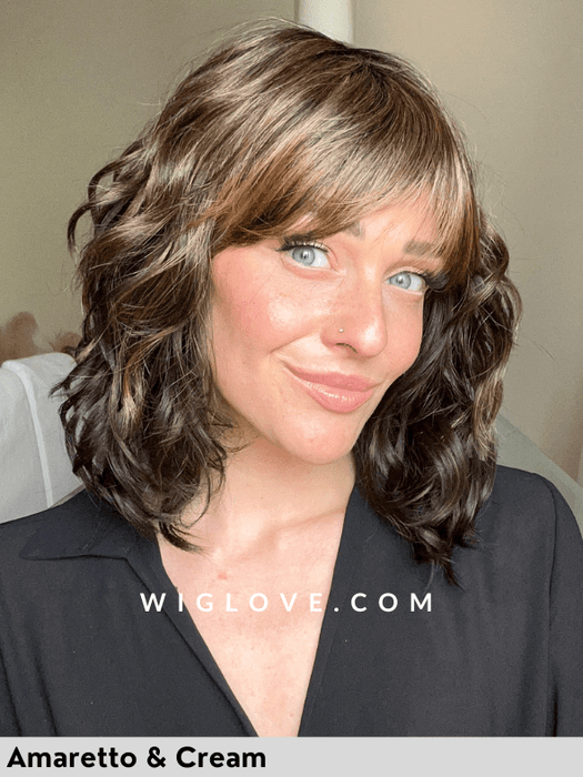 VISION ROCK - monofilamento al vortice - Wig Love - Parrucca SinteticaAmaretto and Cream 8/16+2