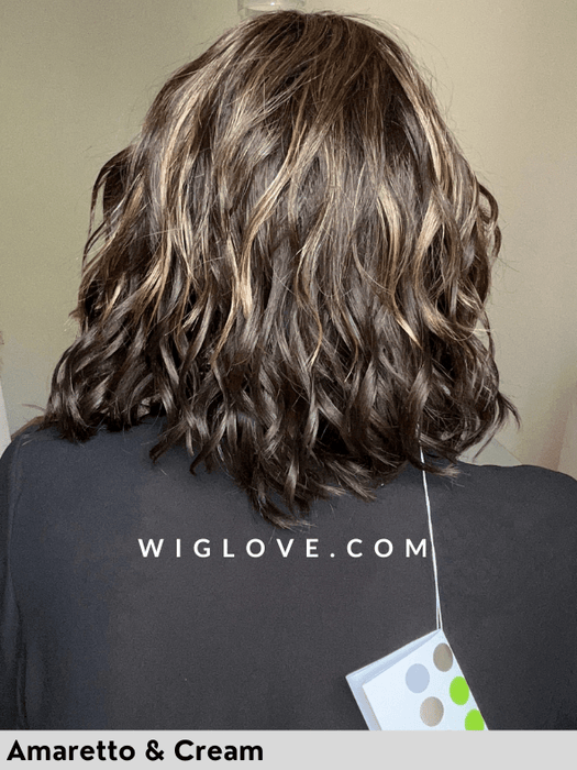 VISION ROCK - monofilamento al vortice - Wig Love - Parrucca SinteticaAmaretto and Cream 8/16+2