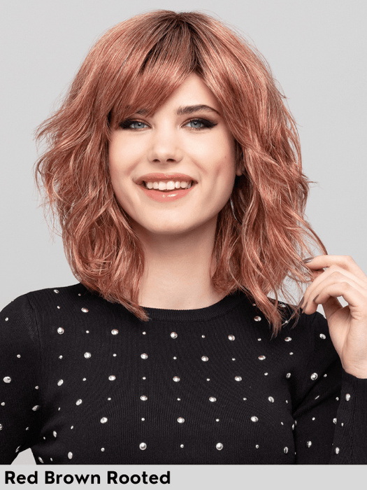 VISION ROCK - monofilamento al vortice - Wig Love - Parrucca SinteticaRed Brown Rooted