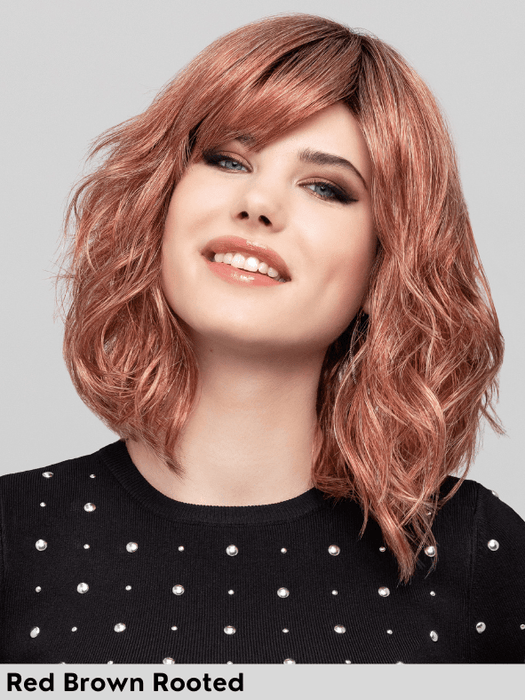 VISION ROCK - monofilamento al vortice - Wig Love - Parrucca SinteticaRed Brown Rooted