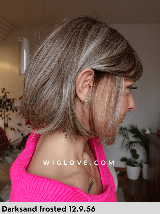 vivi mono part ellen wille parrucca sintetica termoresistente con frangetta  lacefront attaccatura naturale riga centrale retro chiuso 