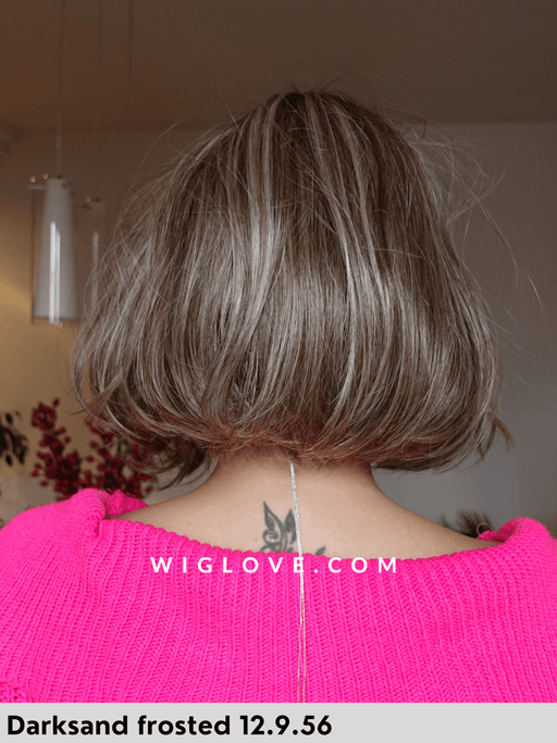 vivi mono part ellen wille parrucca sintetica termoresistente con frangetta  lacefront attaccatura naturale riga centrale retro chiuso 