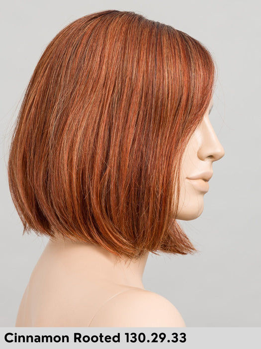 VIVI MONO PART - riga centrale, attaccatura naturale - Wig Love - Parrucca SinteticaCinnamon Rooted