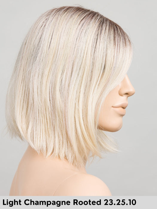 VIVI MONO PART - riga centrale, attaccatura naturale - Wig Love - Parrucca SinteticaLight Champagne Rooted