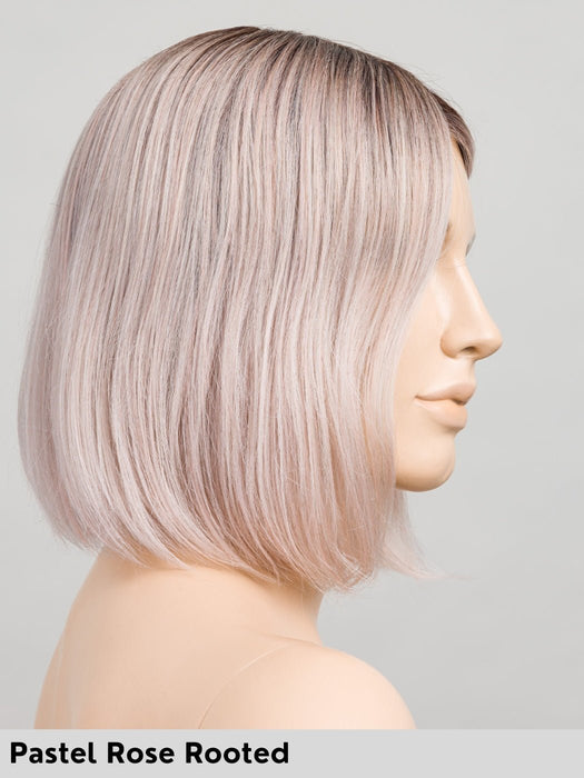 VIVI MONO PART - riga centrale, attaccatura naturale - Wig Love - Parrucca SinteticaPastel Rose Rooted