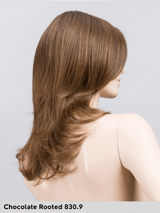 VOICE LARGE MONO - Taglia L, attaccatura naturale, riga libera - Wig Love - Parrucca SinteticaChocolate Rooted