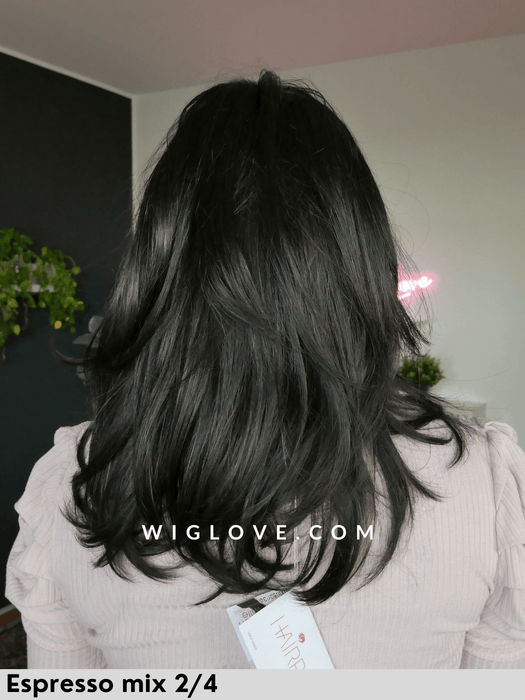 voice mono ellen wille espresso mix parrucca sintetica termoresistente parrucca media scalata piega liscia lacefront monofilamento dispositivo medico ce