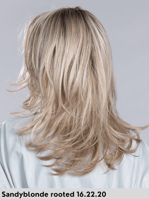 VOICE LARGE MONO - Taglia L, attaccatura naturale, riga libera - Wig Love - Parrucca SinteticaSandy Blonde Rooted