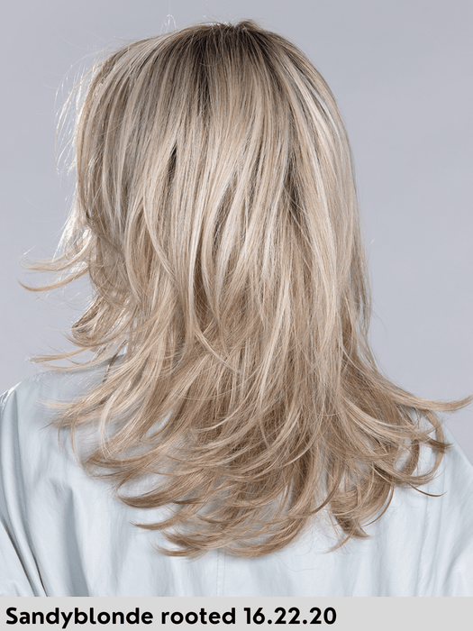 VOICE LARGE MONO - Taglia L, attaccatura naturale, riga libera - Wig Love - Parrucca SinteticaSandy Blonde Rooted