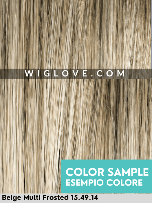 WHISPER COMFORT - attaccatura naturale, riga centrale, retro chiuso - Wig Love - Parrucca SinteticaBeige Multi Frosted