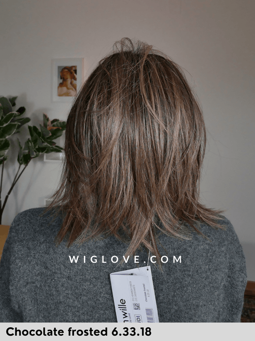 WHISPER COMFORT - attaccatura naturale, riga centrale, retro chiuso - Wig Love - Parrucca SinteticaChocolate Frosted