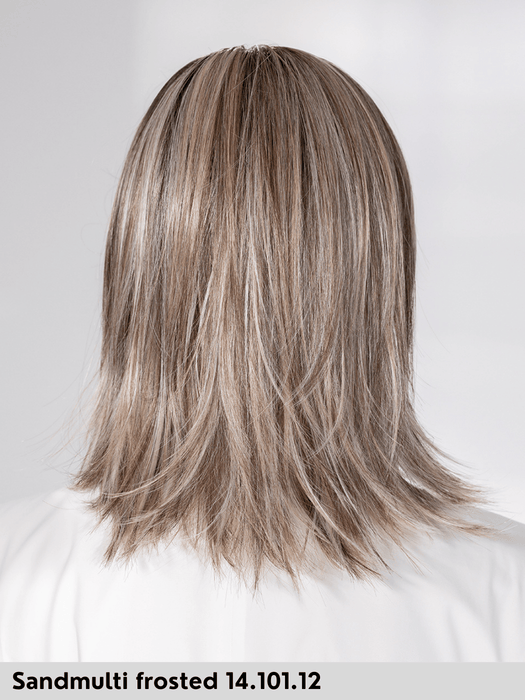 WHISPER COMFORT - attaccatura naturale, riga centrale, retro chiuso - Wig Love - Parrucca SinteticaSand Multi Frosted