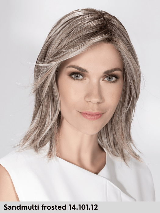 WHISPER COMFORT - attaccatura naturale, riga centrale, retro chiuso - Wig Love - Parrucca SinteticaSand Multi Frosted