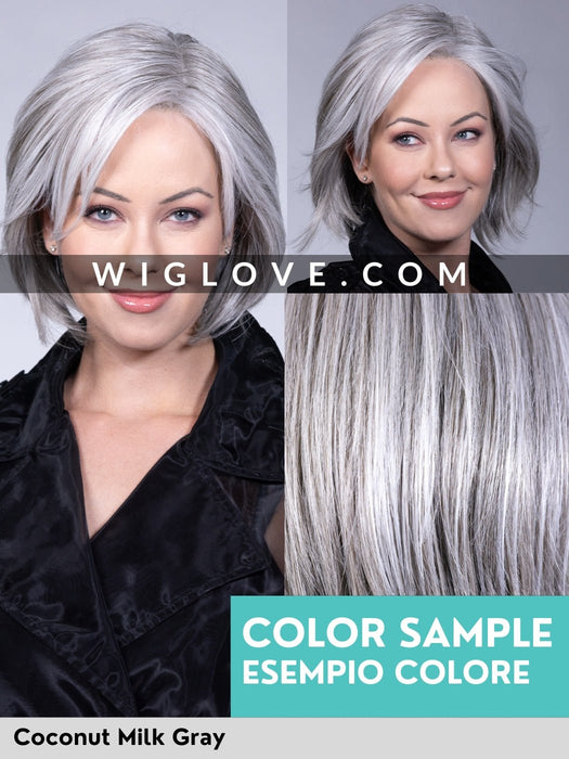 WINDTOUR - attaccatura estesa, doppio monofilamento, antiscivolo, retro chiuso - Wig Love - Parrucca SinteticaMilkshake Blonde Rooted