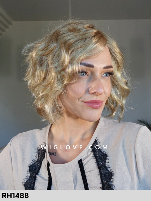 wynter parrucca corta e scalata di estetica designs rh1488 lacefront riga sinistra attaccatura naturale retro aperto e fatto a macchina fibra sintetica 