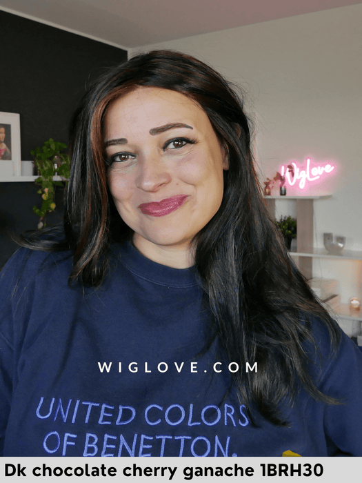 zara jon renau parrucca lunga sintetica tradizionale attaccatura naturale lacefront riga libera monofilamento esteso retro fatta a macchina taglia S, M,L 