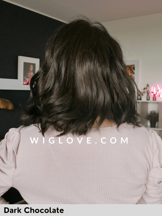 ZARA - riga a destra e attaccatura naturale I Pronta Consegna 24/48 ore - Wig Love - Parrucca SinteticaDark Chocolate