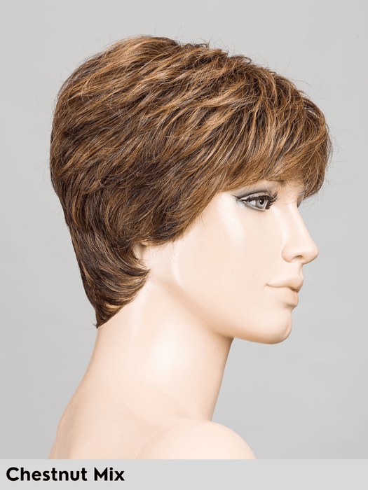 ZOE - attaccatura naturale, monofilamento al vortice - Wig Love - Parrucca SinteticaChestnut Mix