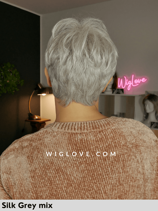 zoe mono ellen wille parrucca corta sintetica piastrabile lacefront attaccatura naturale riga libera monofilamento retro chiuso fatto a macchina