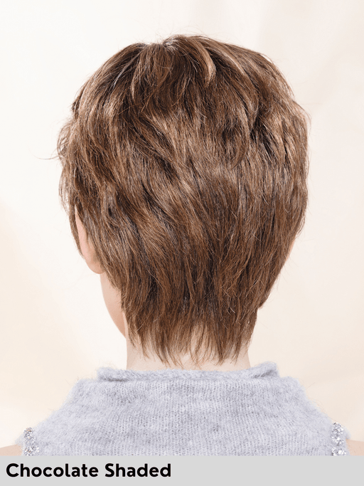 ZOE MONO - attaccatura naturale, riga libera e retro chiuso - Wig Love - Parrucca SinteticaChocolate Shaded