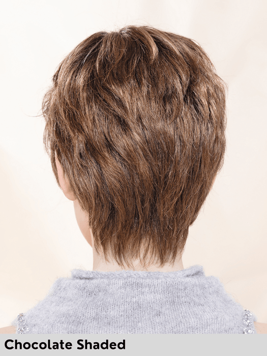 ZOE MONO - attaccatura naturale, riga libera e retro chiuso - Wig Love - Parrucca SinteticaChocolate Shaded